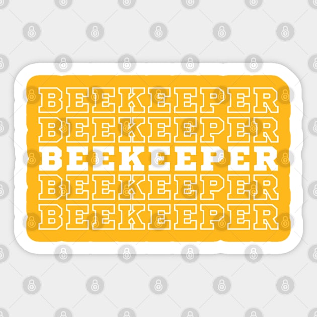 Beekeeper. Sticker by CityTeeDesigns